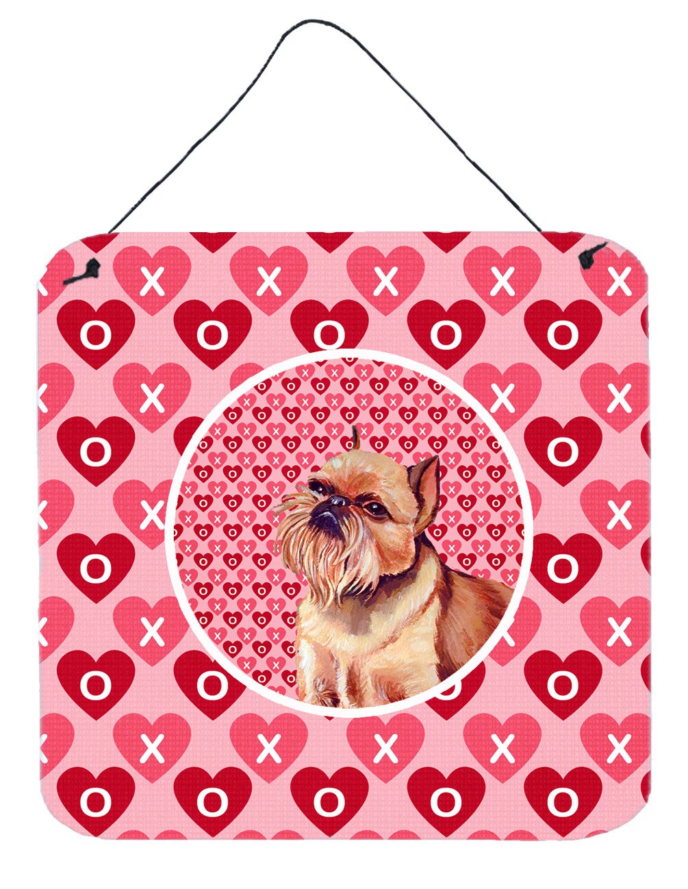Brussels Griffon Valentine's Love and Hearts Wall or Door Hanging Prints by Caroline's Treasures