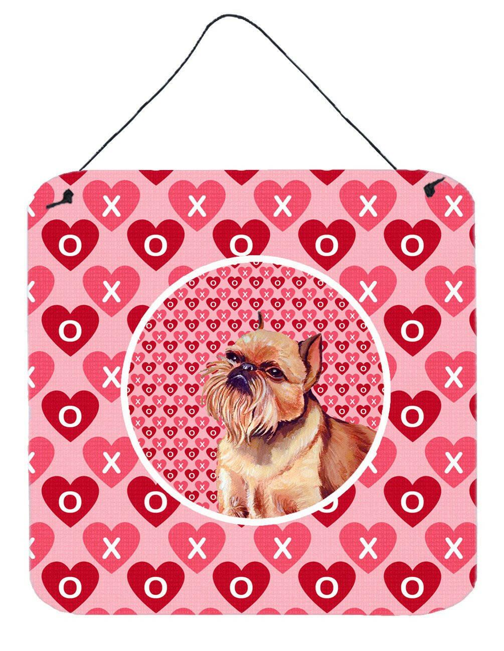 Brussels Griffon Valentine&#39;s Love and Hearts Wall or Door Hanging Prints by Caroline&#39;s Treasures