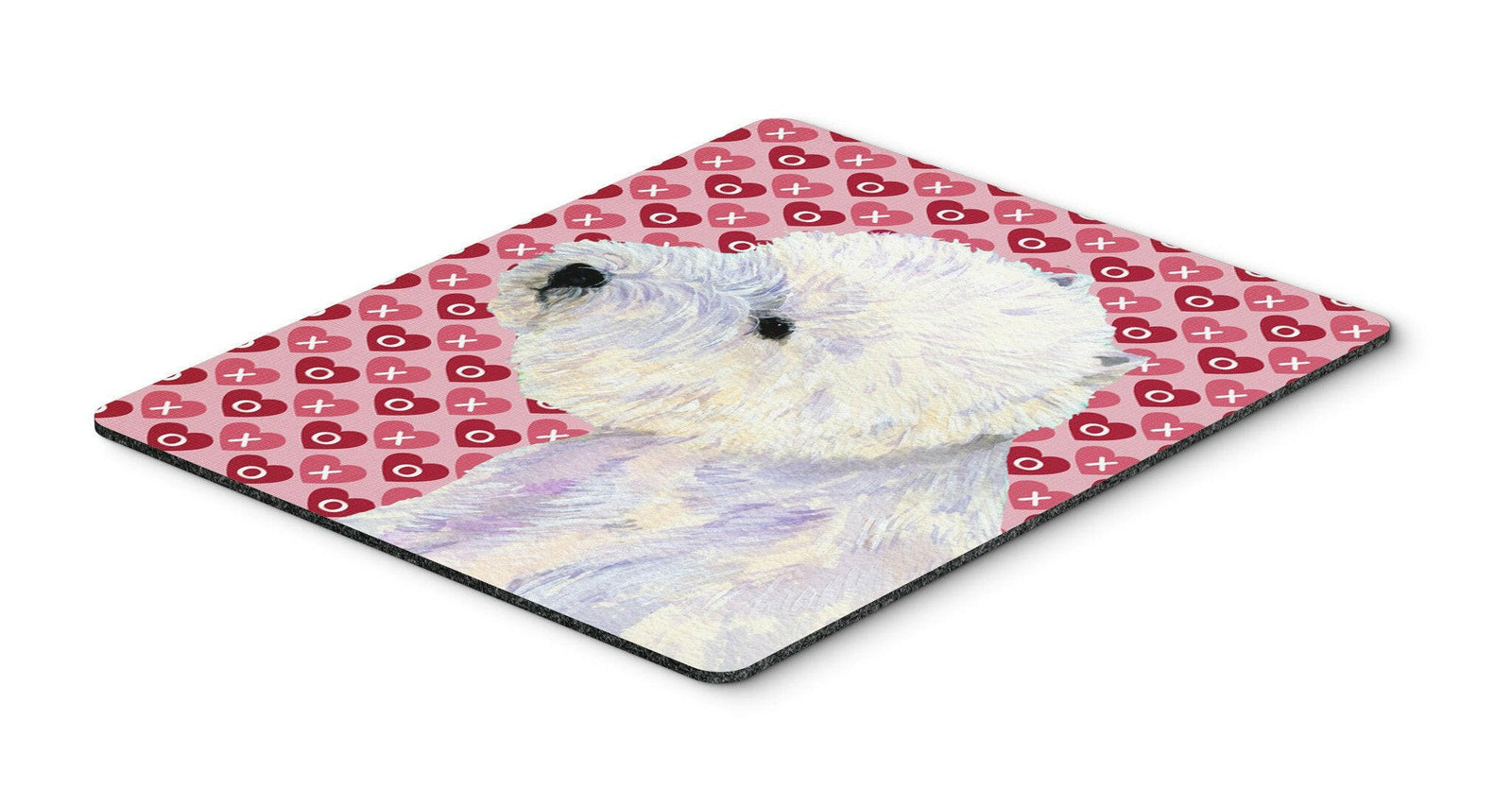 Westie Hearts Love and Valentine's Day Portrait Mouse Pad, Hot Pad or Trivet by Caroline's Treasures