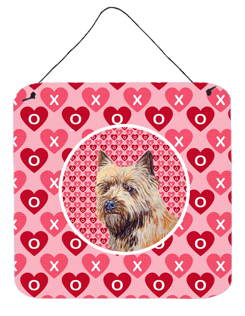 Cairn Terrier Valentine&#39;s Love and Hearts Wall or Door Hanging Prints by Caroline&#39;s Treasures