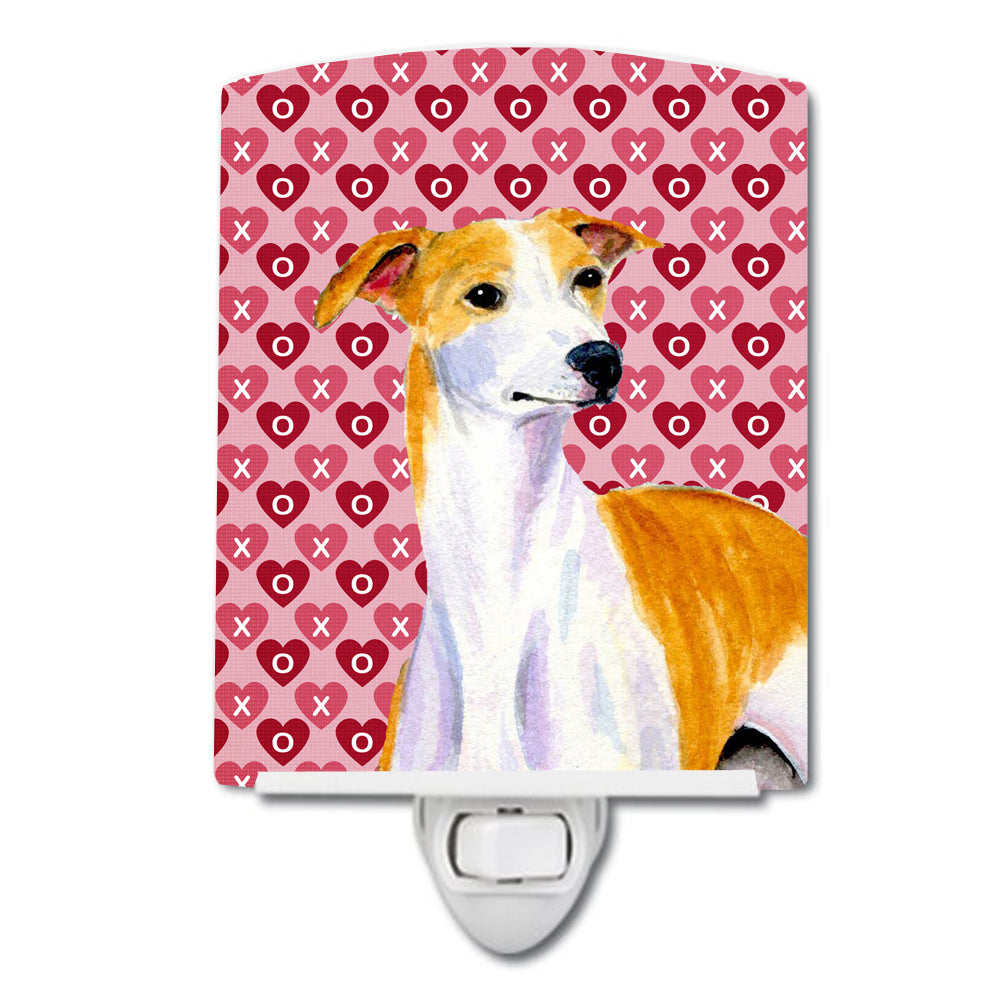 Whippet Hearts Love and Valentine&#39;s Day Portrait Ceramic Night Light LH9148CNL - the-store.com
