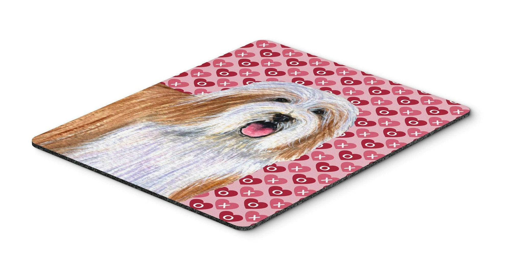 Bearded Collie Hearts Love and Valentine's Day Mouse Pad, Hot Pad or Trivet by Caroline's Treasures