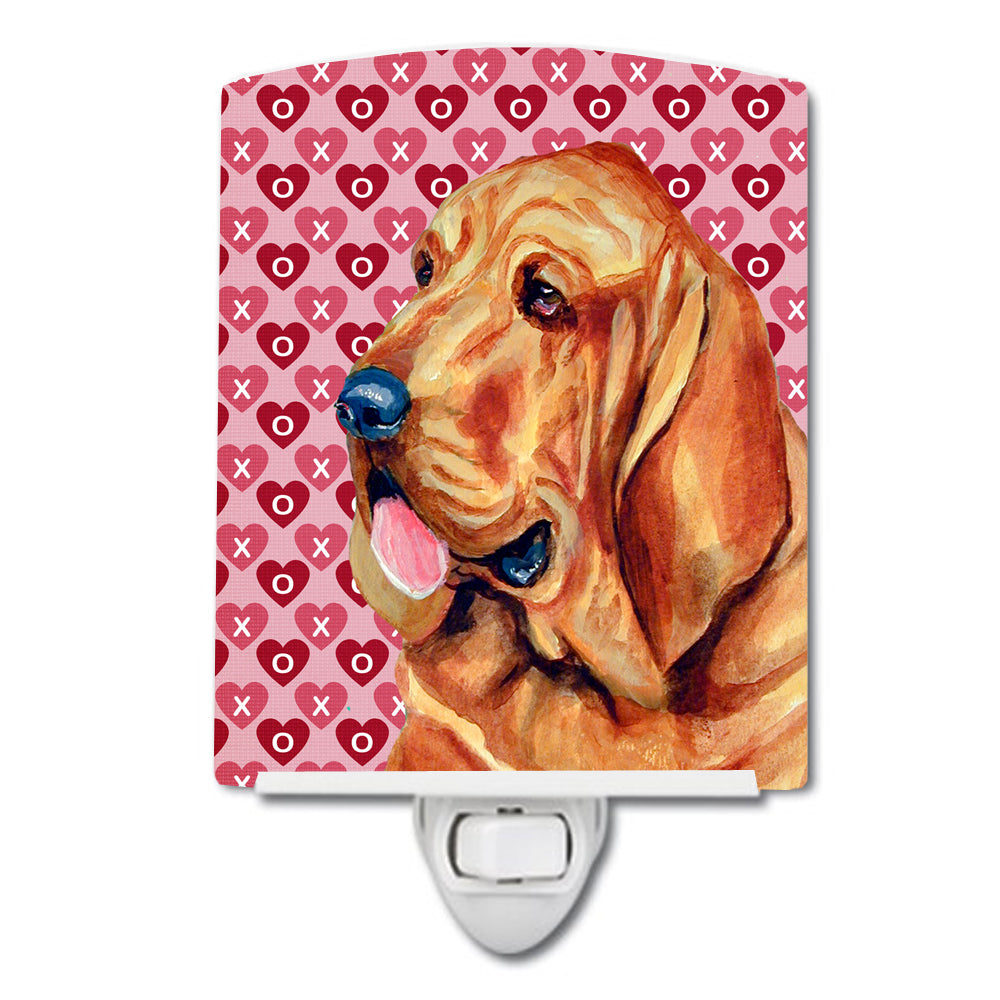 Bloodhound Hearts Love and Valentine&#39;s Day Portrait Ceramic Night Light LH9151CNL - the-store.com