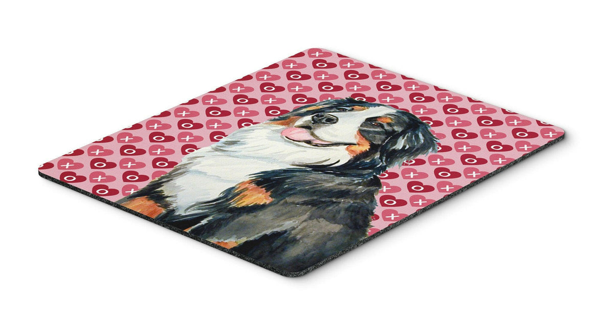 Bernese Mountain Dog Hearts Love Valentine&#39;s Day Mouse Pad, Hot Pad or Trivet by Caroline&#39;s Treasures