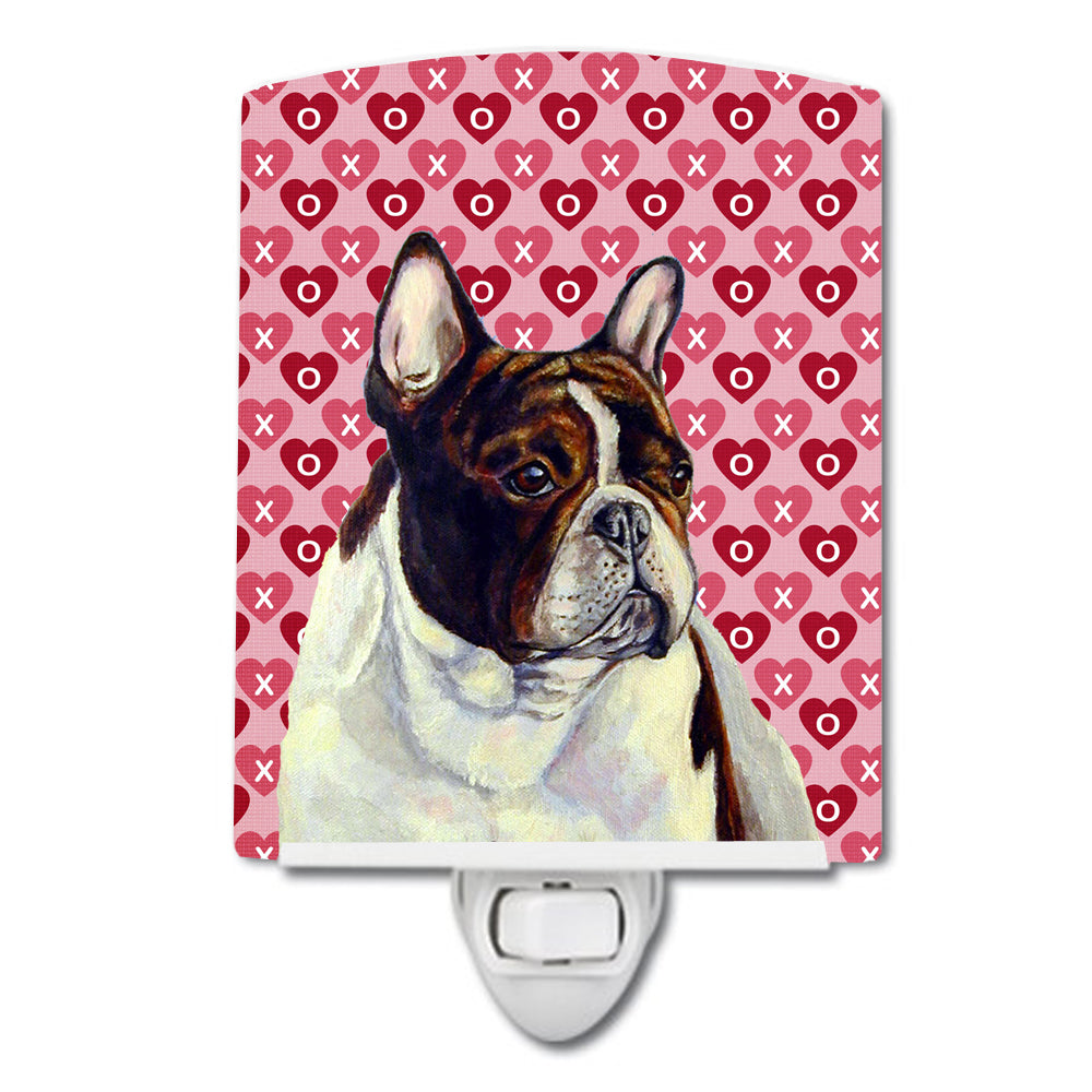 French Bulldog Hearts Love and Valentine&#39;s Day Portrait Ceramic Night Light LH9157CNL - the-store.com