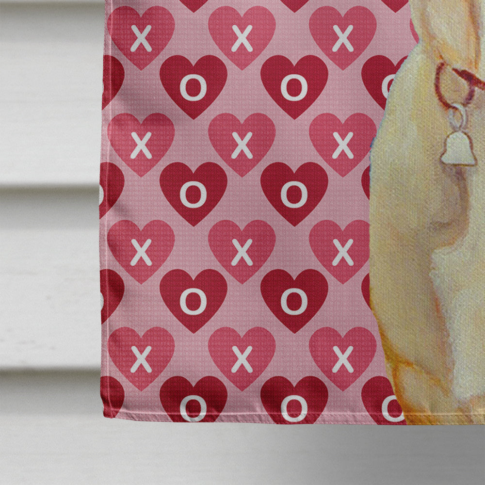 Labrador Hearts Love Valentine's Day Flag Canvas House Size  the-store.com.