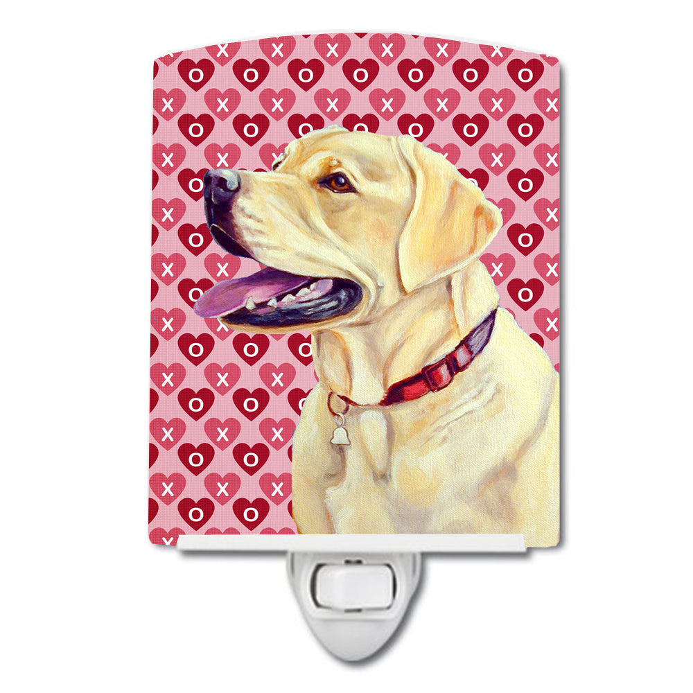 Labrador Hearts Love and Valentine&#39;s Day Portrait Ceramic Night Light LH9158CNL - the-store.com