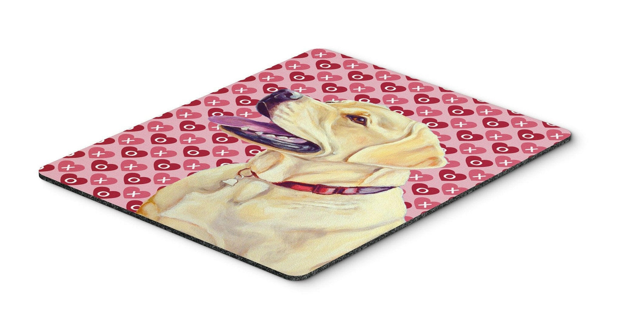 Labrador Hearts Love and Valentine's Day Portrait Mouse Pad, Hot Pad or Trivet by Caroline's Treasures