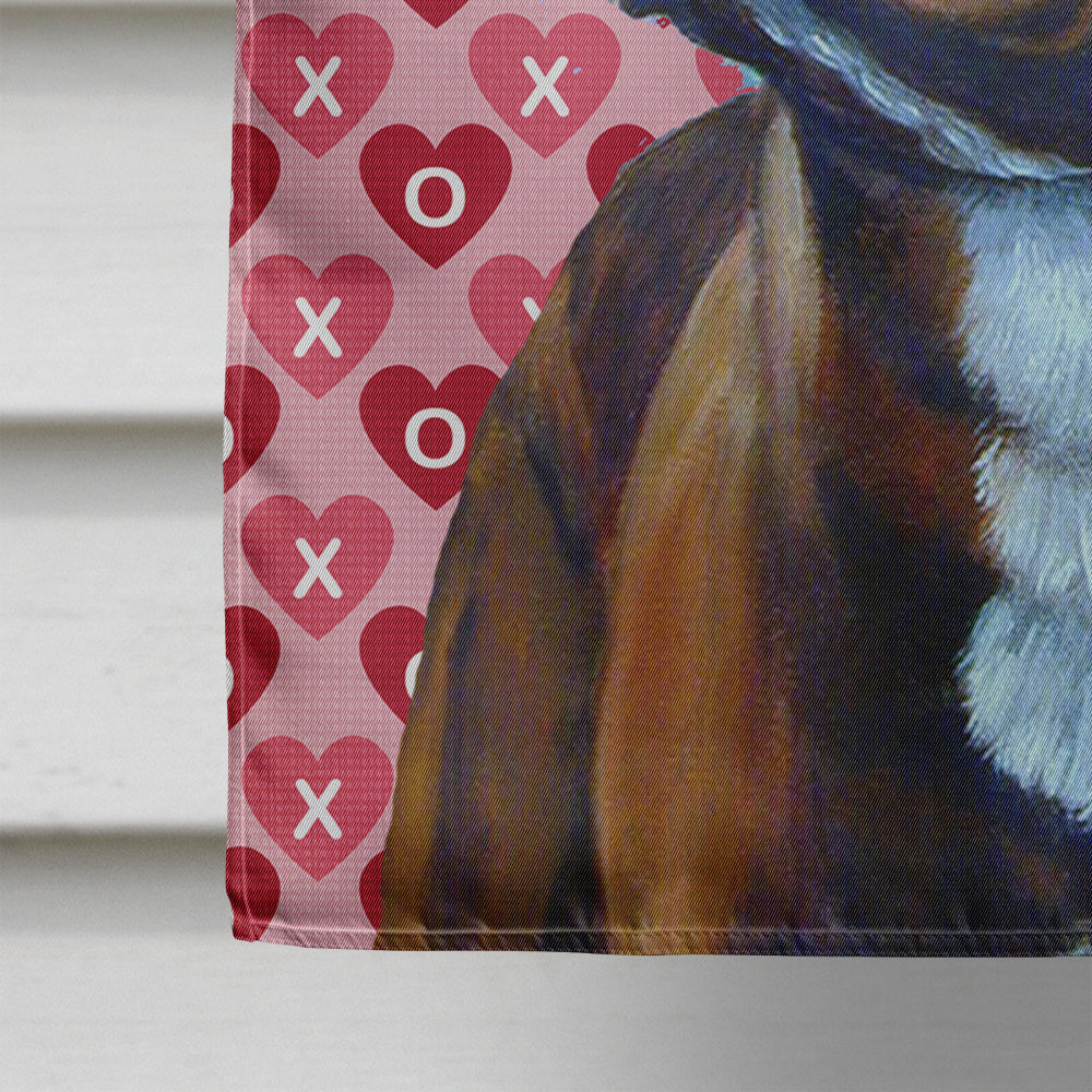 French Bulldog Hearts Love Valentine's Day Flag Canvas House Size