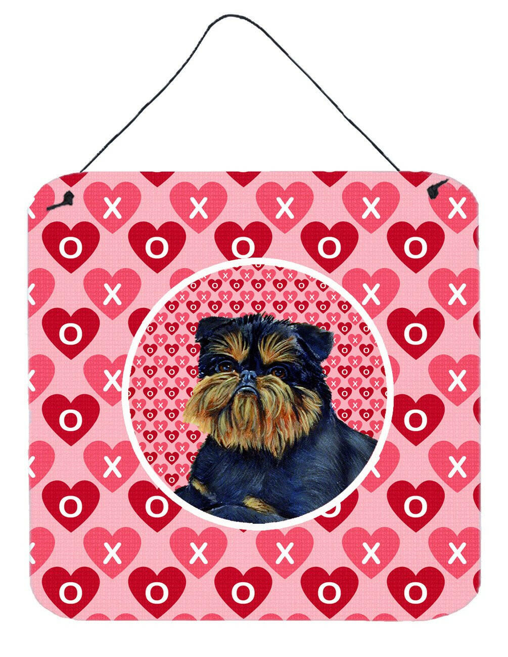 Brussels Griffon Valentine&#39;s Love and Hearts Wall or Door Hanging Prints by Caroline&#39;s Treasures