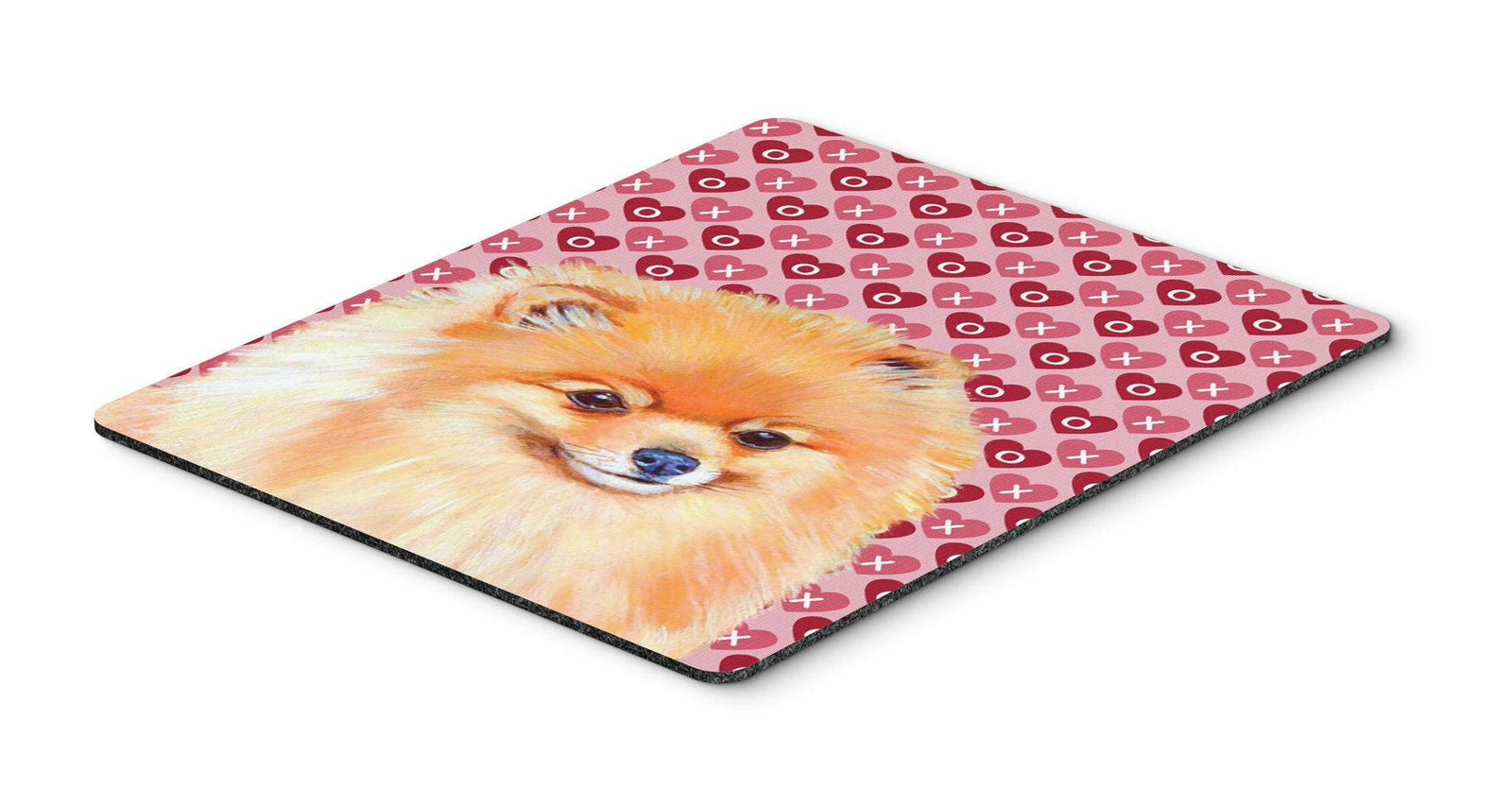 Pomeranian Hearts Love and Valentine's Day Mouse Pad, Hot Pad or Trivet by Caroline's Treasures