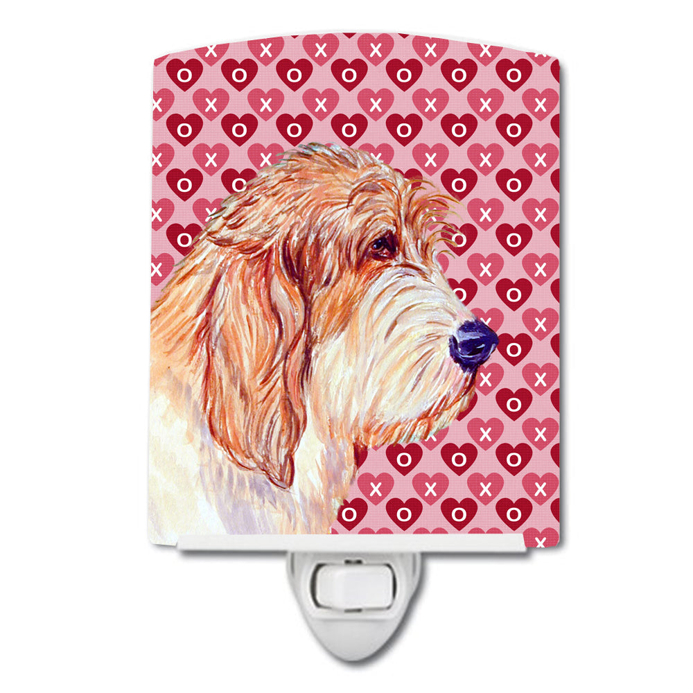 Petit Basset Griffon Vendeen Hearts Love Valentine&#39;s Day Ceramic Night Light LH9172CNL - the-store.com