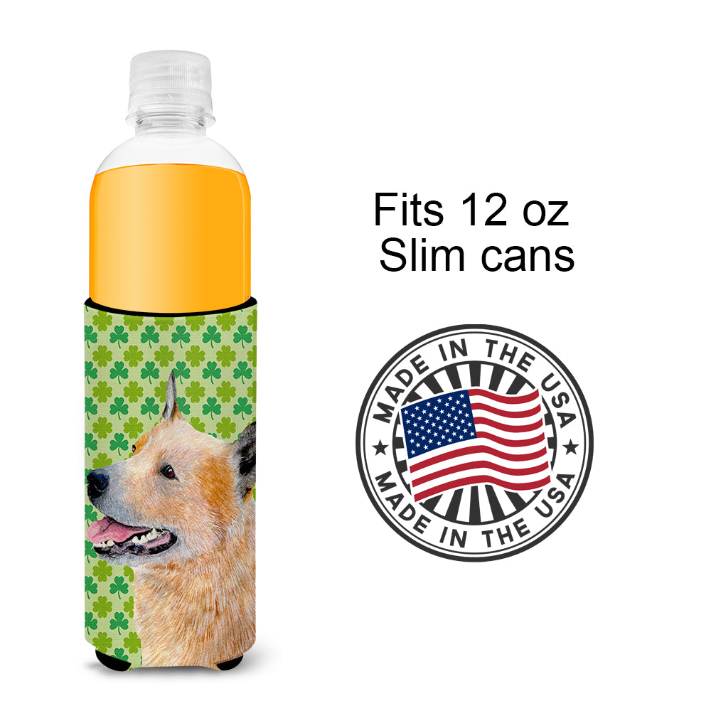 Australian Cattle Dog St. Patrick's Day Shamrock Ultra Beverage Insulators for slim cans LH9182MUK
