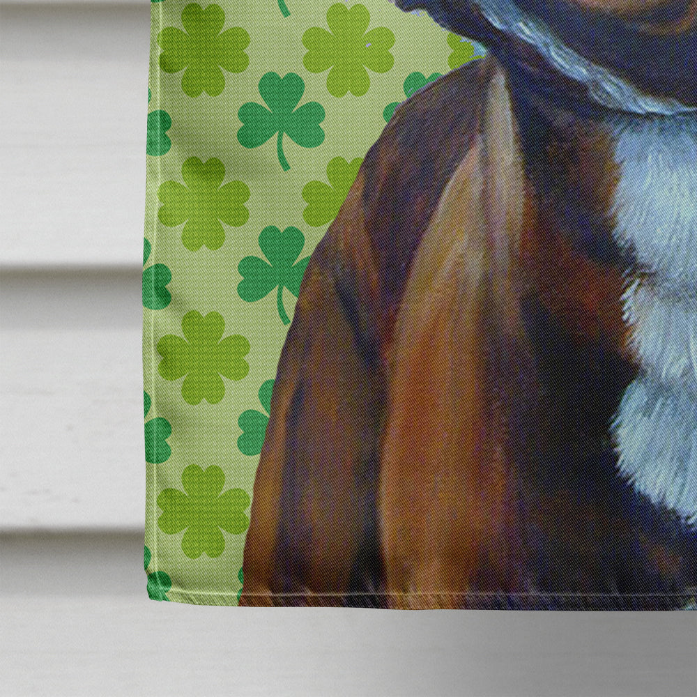 French Bulldog St. Patrick's Day Shamrock Flag Canvas House Size  the-store.com.