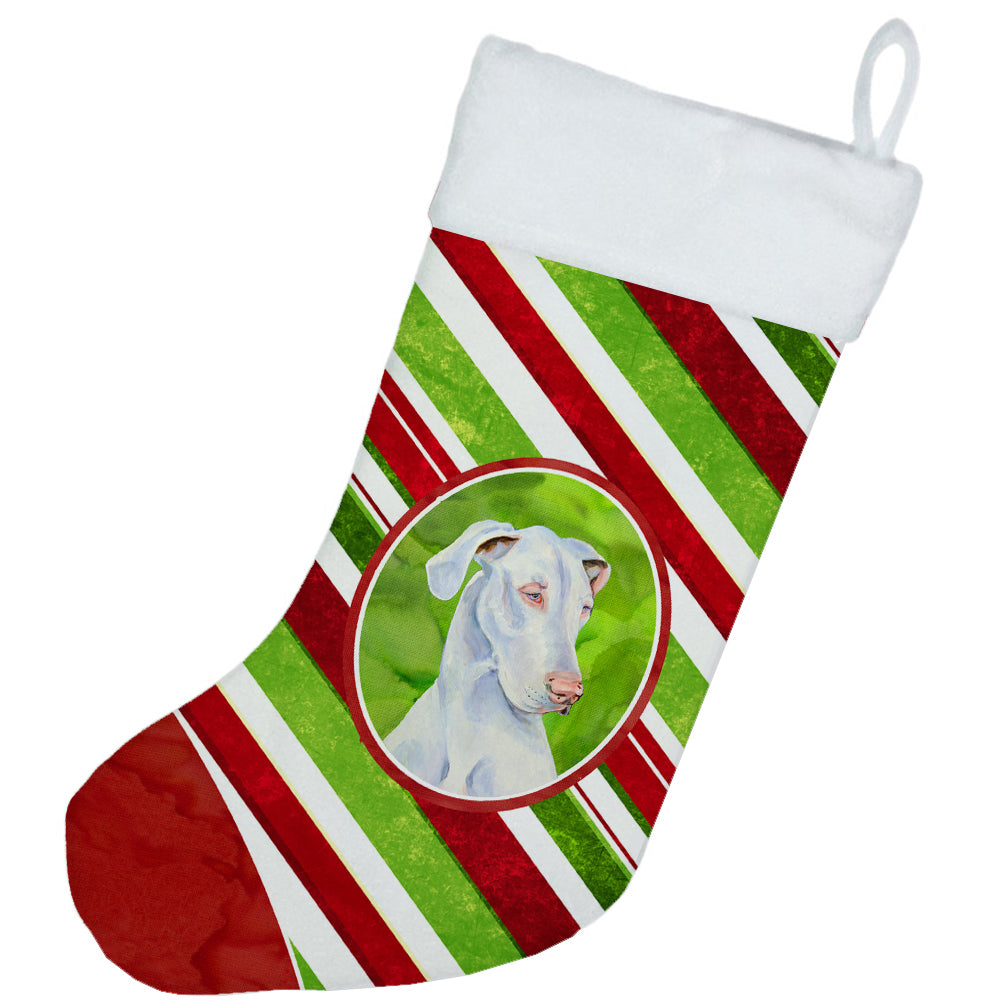 Great Dane Candy Cane Holiday Christmas Christmas Stocking LH9221