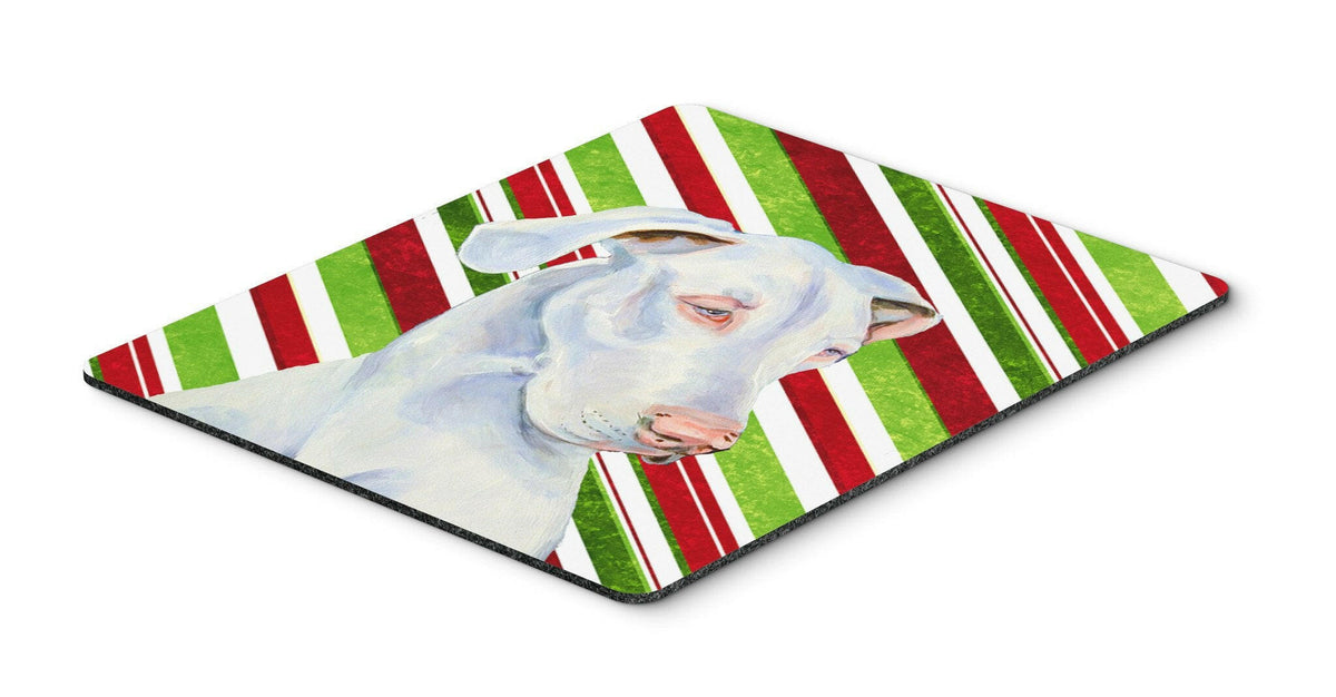 Great Dane Candy Cane Holiday Christmas Mouse Pad, Hot Pad or Trivet by Caroline&#39;s Treasures