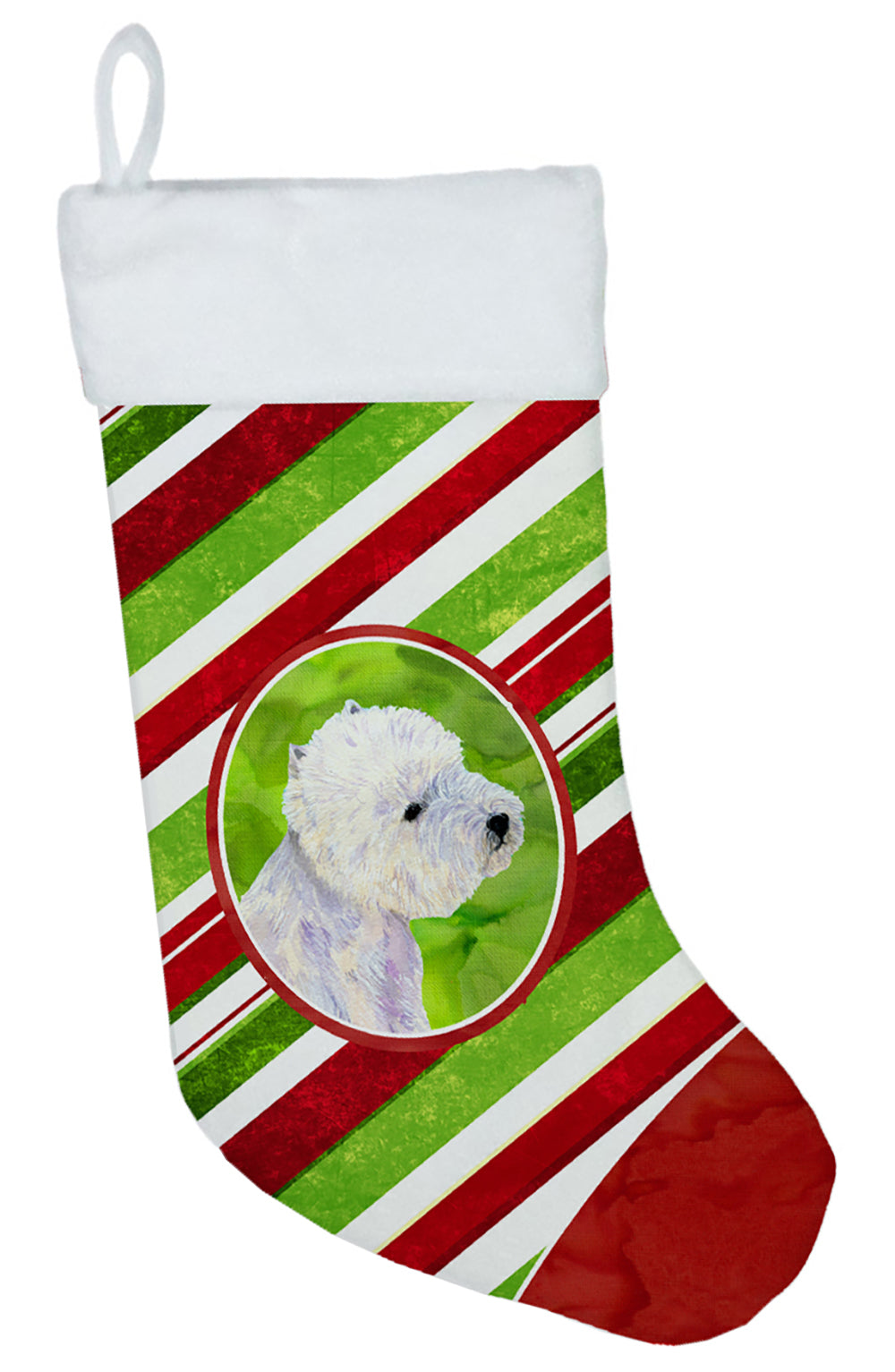 Westie Candy Cane Holiday Christmas Christmas Stocking LH9225