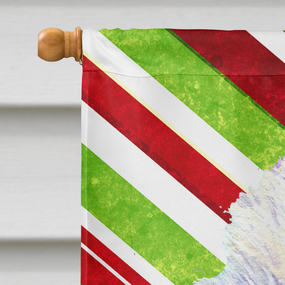 Westie Candy Cane Holiday Christmas  Flag Canvas House Size  the-store.com.