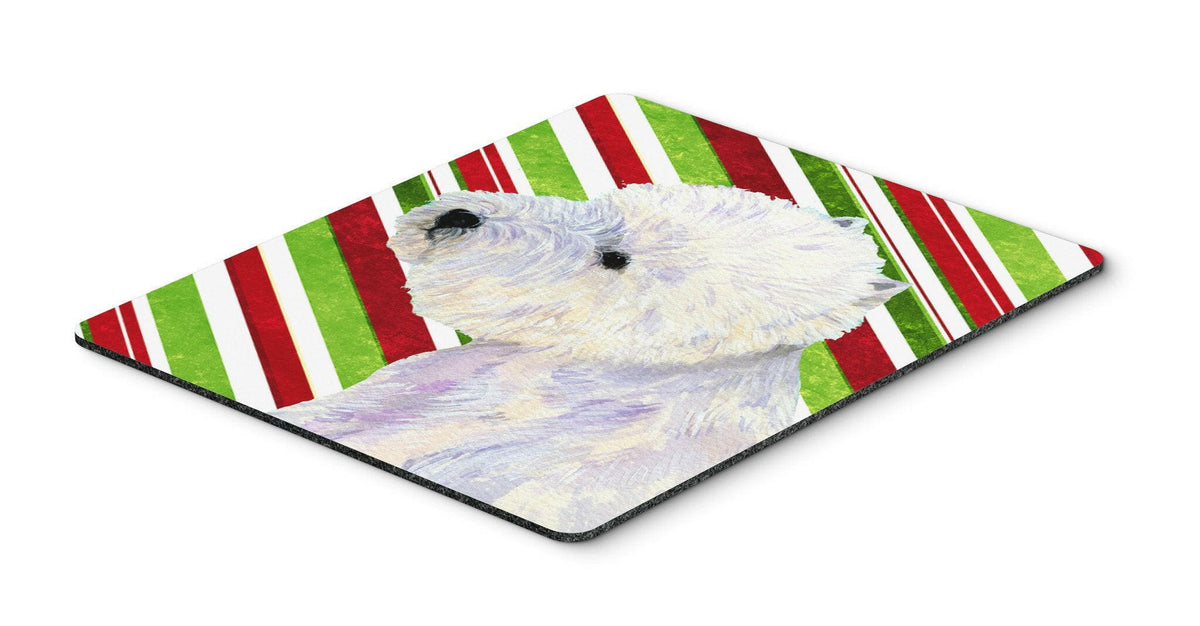Westie Candy Cane Holiday Christmas Mouse Pad, Hot Pad or Trivet by Caroline&#39;s Treasures