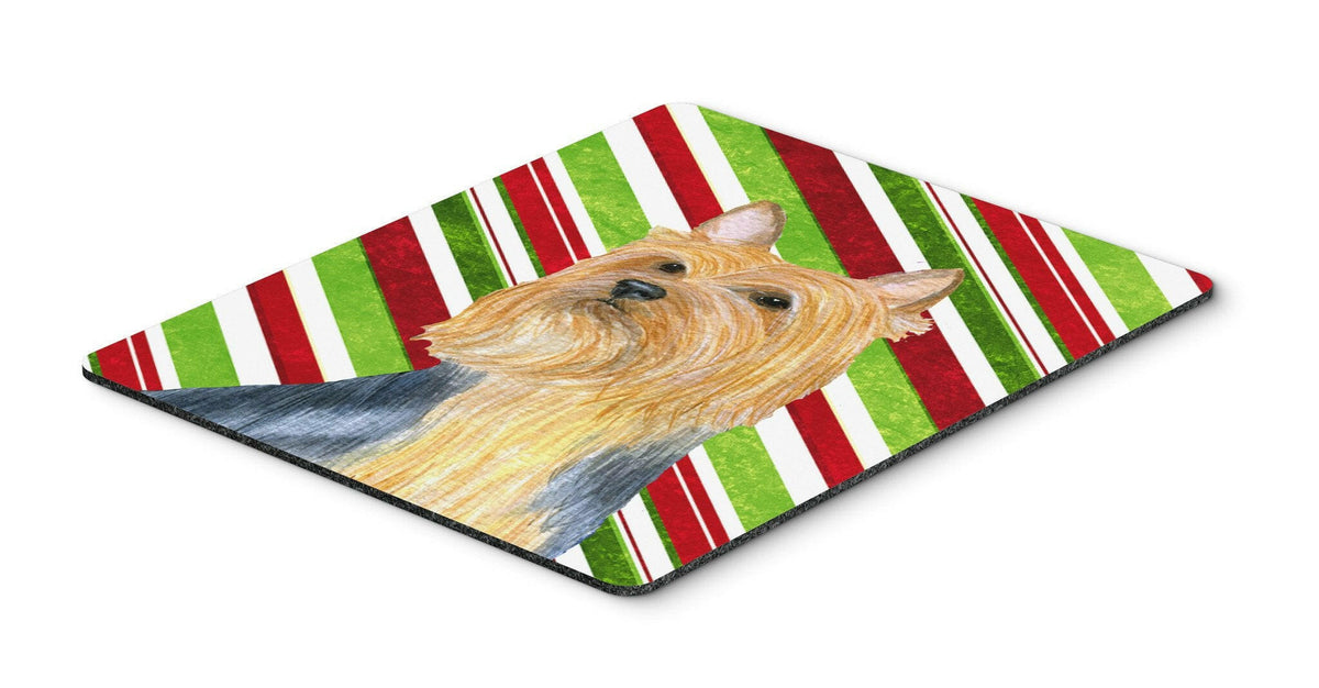Silky Terrier Candy Cane Holiday Christmas Mouse Pad, Hot Pad or Trivet by Caroline&#39;s Treasures