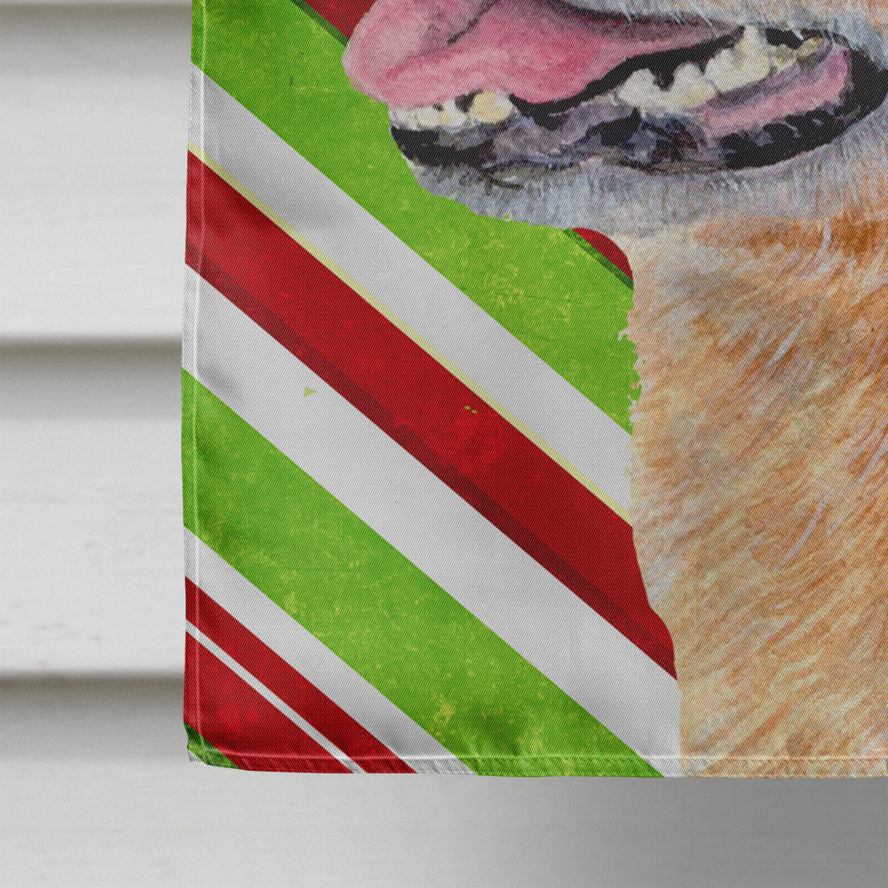 Australian Cattle Dog Candy Cane Holiday Christmas  Flag Canvas House Size  the-store.com.