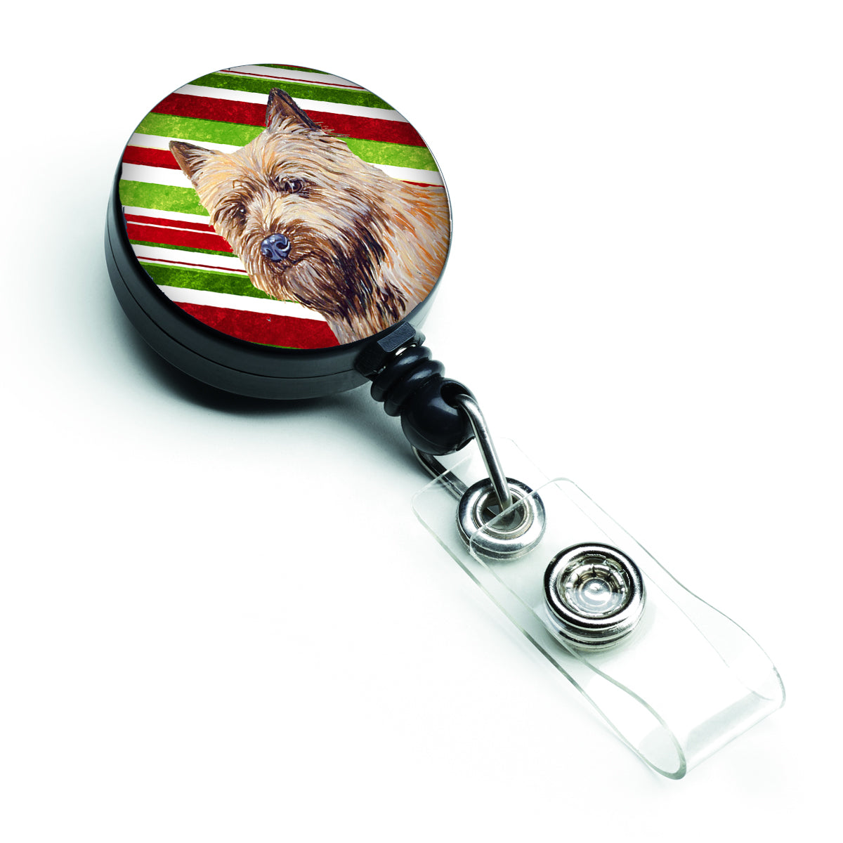 Cairn Terrier Candy Cane Holiday Christmas Retractable Badge Reel LH9230BR  the-store.com.