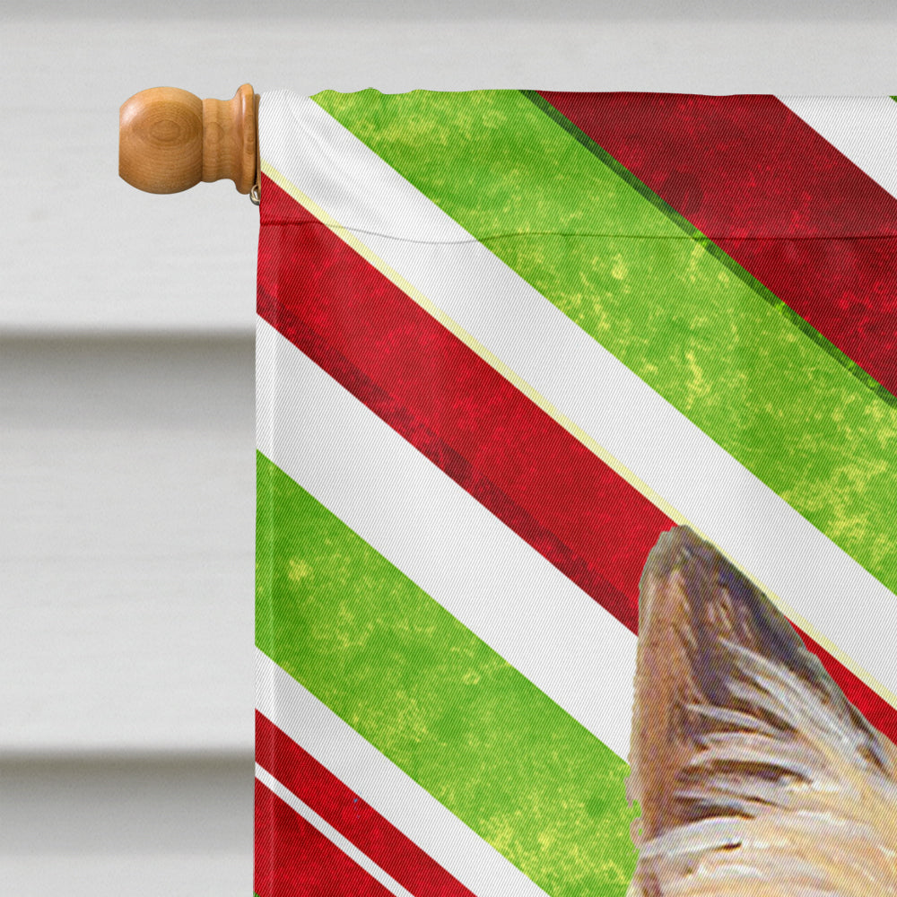 Cairn Terrier Candy Cane Holiday Christmas  Flag Canvas House Size  the-store.com.
