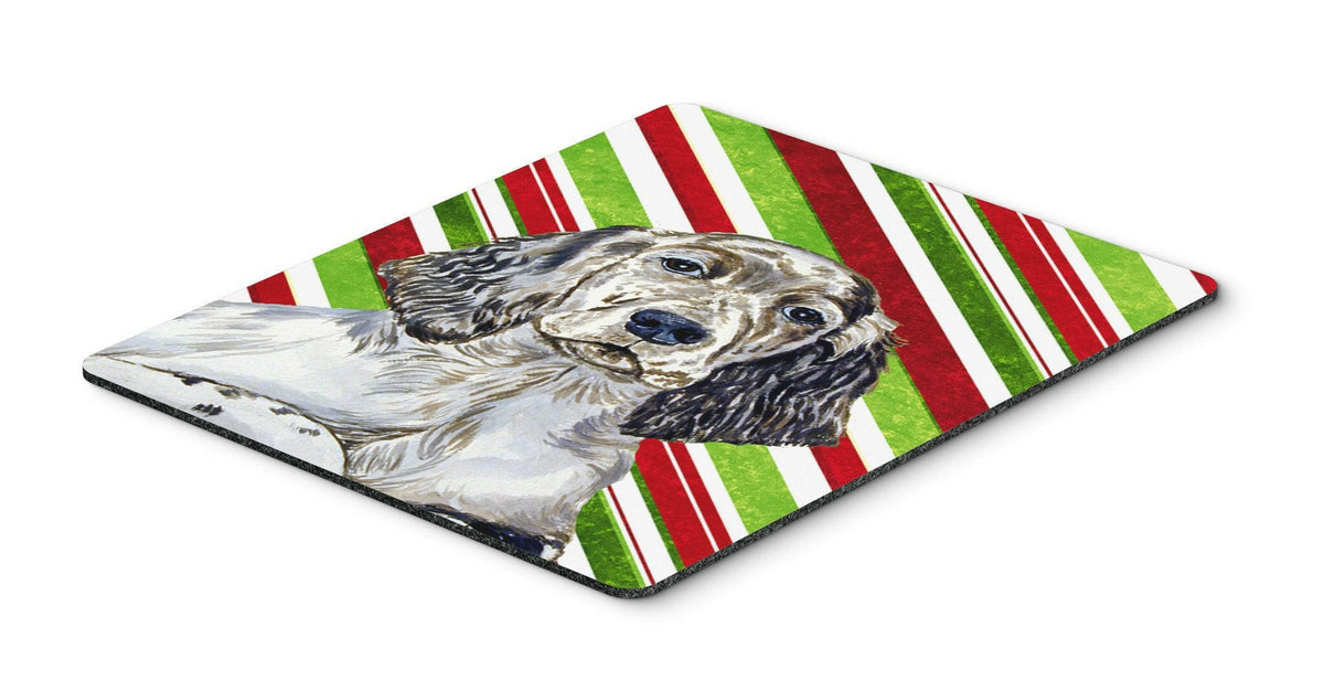 English Setter Candy Cane Holiday Christmas Mouse Pad, Hot Pad or Trivet by Caroline&#39;s Treasures