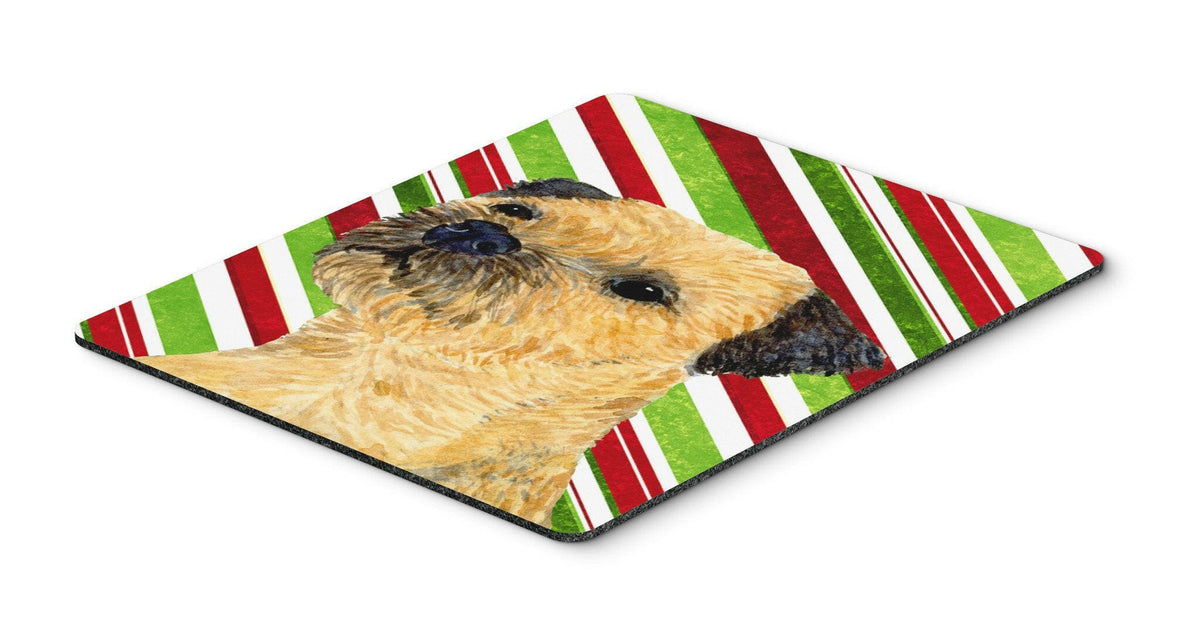 Border Terrier Candy Cane Holiday Christmas Mouse Pad, Hot Pad or Trivet by Caroline&#39;s Treasures
