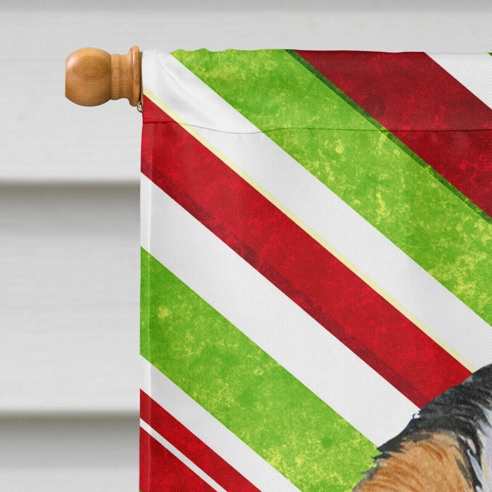 Cavalier Spaniel Candy Cane Holiday Christmas  Flag Canvas House Size