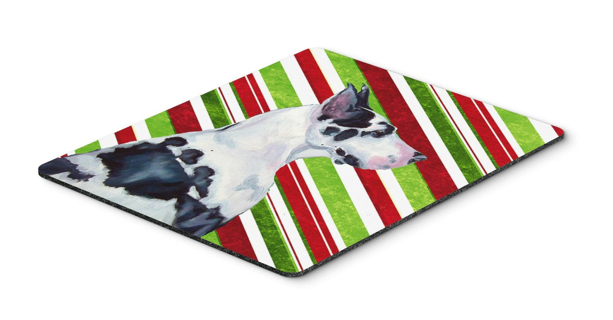 Great Dane Candy Cane Holiday Christmas Mouse Pad, Hot Pad or Trivet by Caroline's Treasures