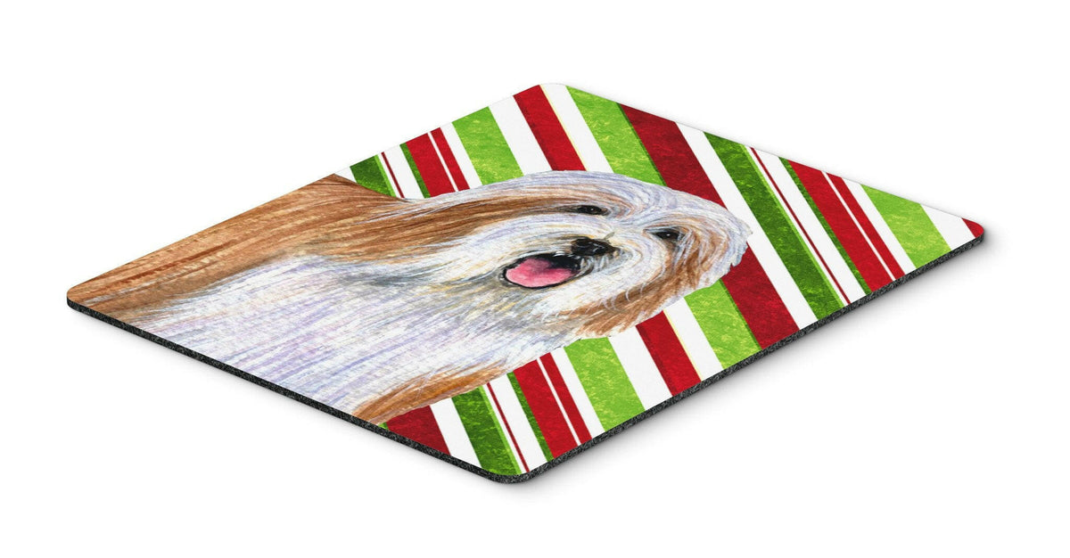 Bearded Collie Candy Cane Holiday Christmas Mouse Pad, Hot Pad or Trivet by Caroline&#39;s Treasures