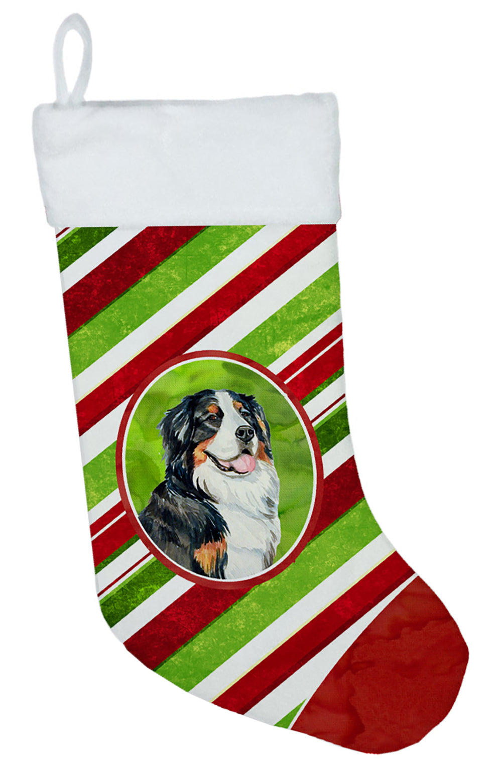 Bernese Mountain Dog Candy Cane Holiday Christmas Christmas Stocking LH9244  the-store.com.