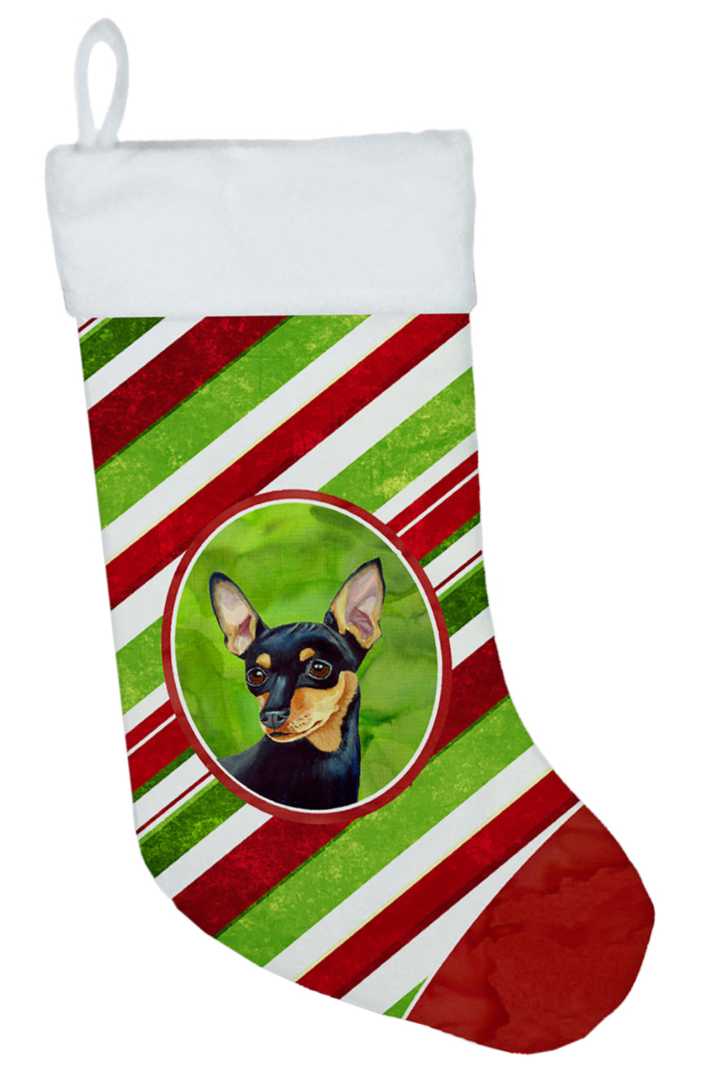 Min Pin Candy Cane Holiday Christmas Christmas Stocking LH9245