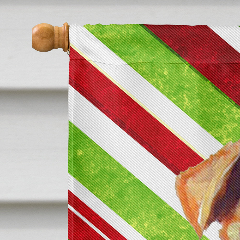 Airedale Candy Cane Holiday Christmas  Flag Canvas House Size  the-store.com.