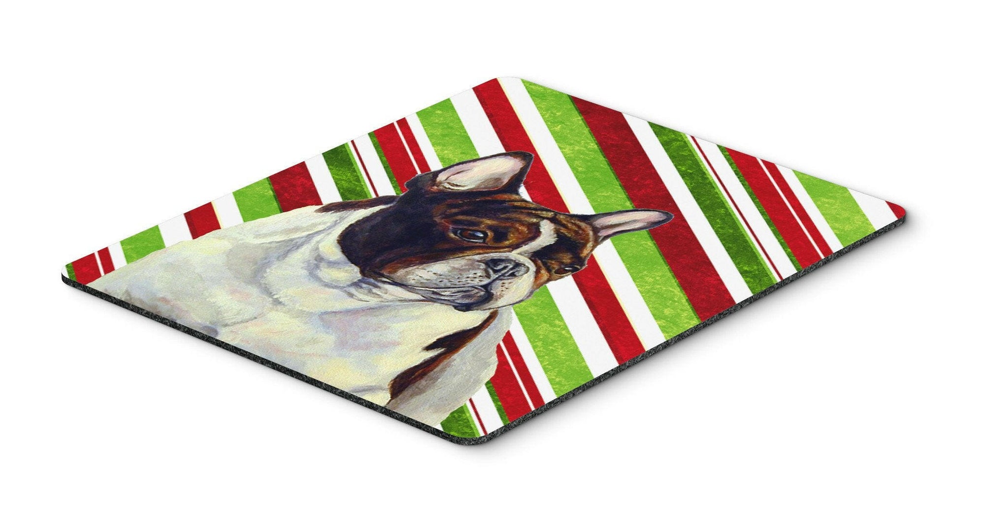 French Bulldog Candy Cane Holiday Christmas Mouse Pad, Hot Pad or Trivet by Caroline's Treasures