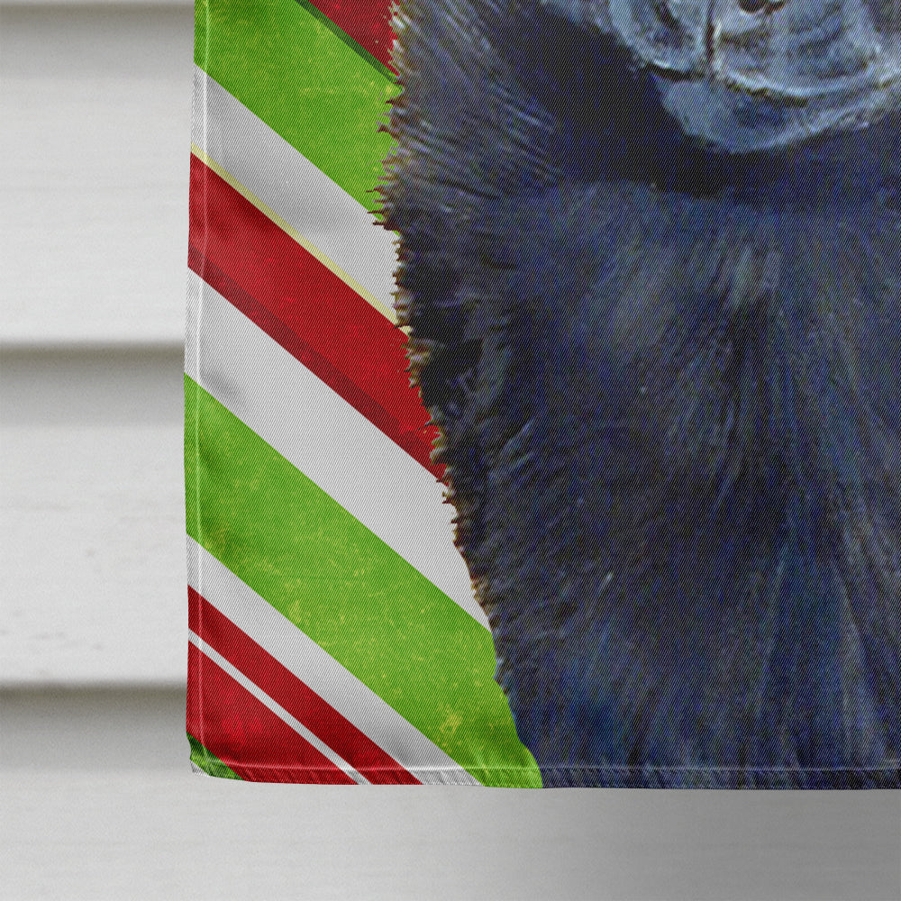 Schipperke Candy Cane Holiday Christmas  Flag Canvas House Size  the-store.com.