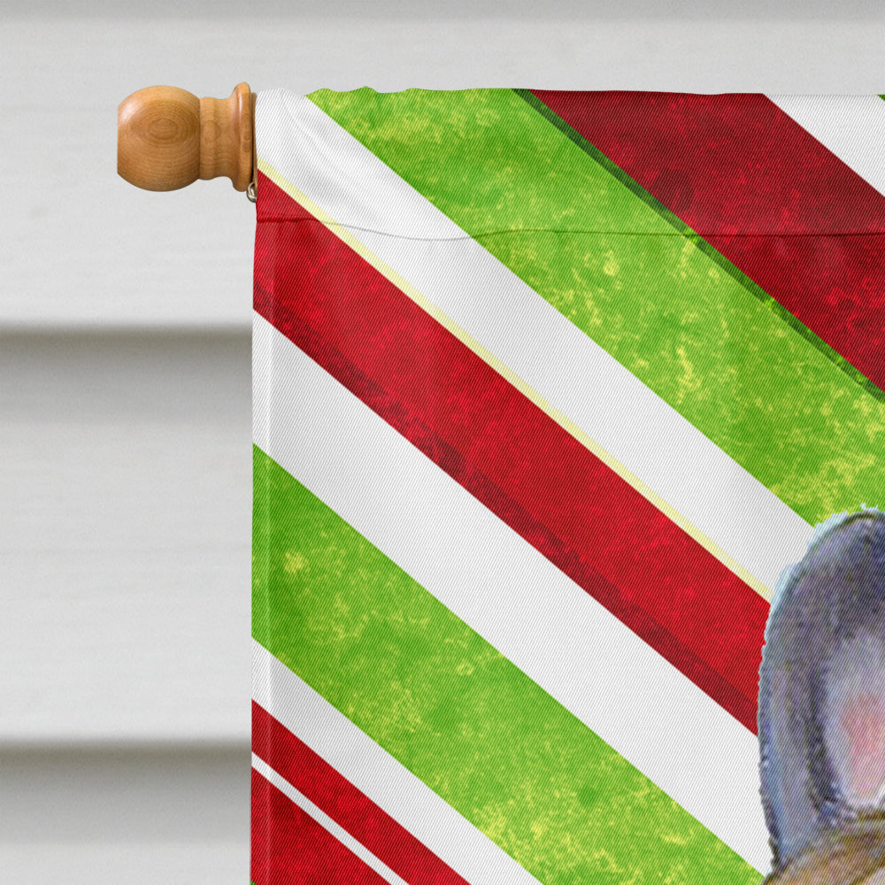 French Bulldog Candy Cane Holiday Christmas  Flag Canvas House Size  the-store.com.