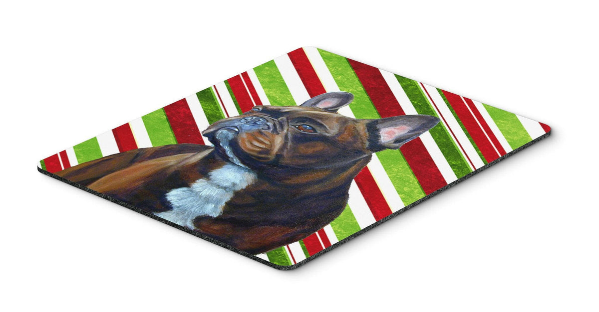 French Bulldog Candy Cane Holiday Christmas Mouse Pad, Hot Pad or Trivet by Caroline&#39;s Treasures