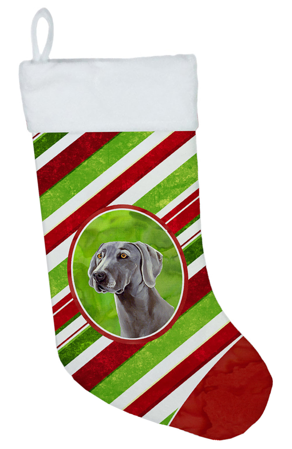 Weimaraner Candy Cane Holiday Christmas Christmas Stocking LH9251