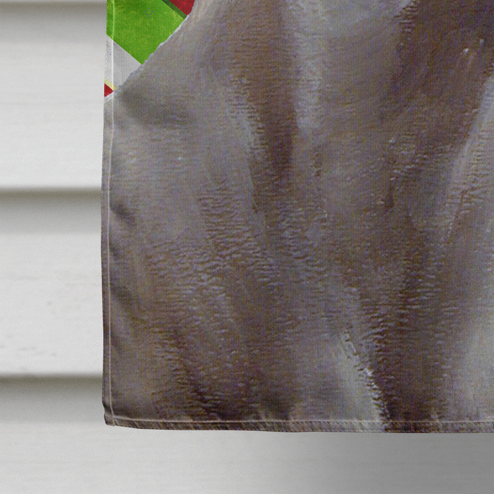 Weimaraner Candy Cane Holiday Christmas  Flag Canvas House Size  the-store.com.