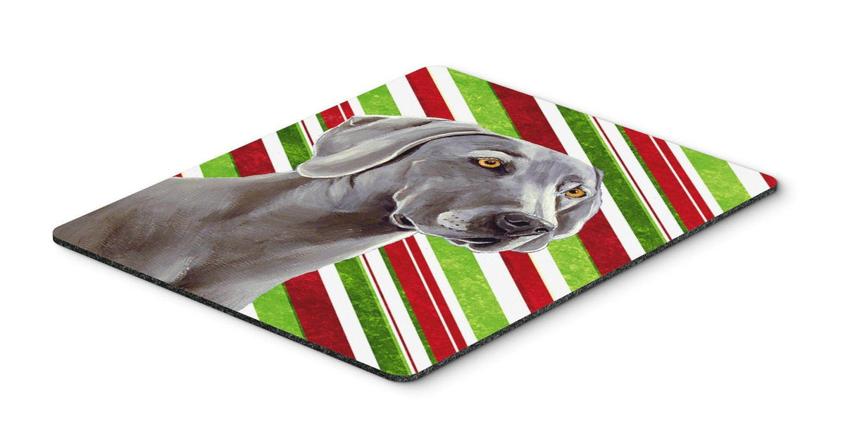 Weimaraner Candy Cane Holiday Christmas Mouse Pad, Hot Pad or Trivet by Caroline&#39;s Treasures