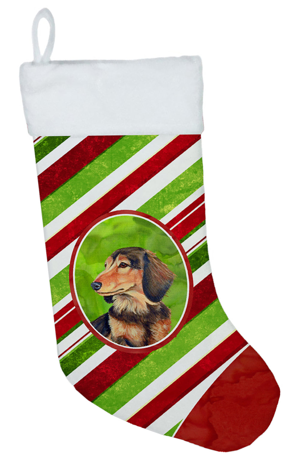 Dachshund Candy Cane Holiday Christmas Christmas Stocking LH9256  the-store.com.