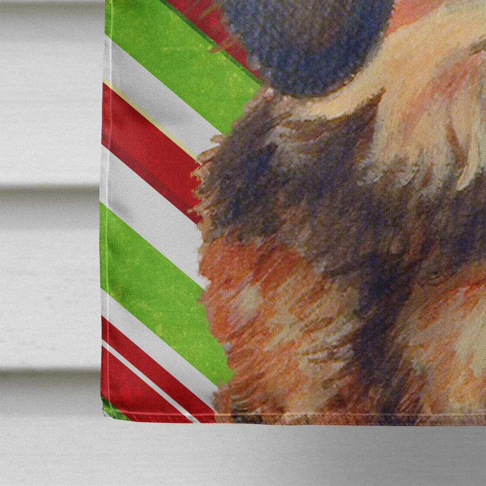 Dachshund Candy Cane Holiday Christmas  Flag Canvas House Size  the-store.com.