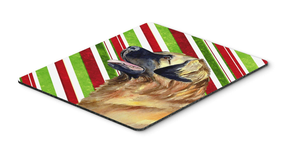 Leonberger Candy Cane Holiday Christmas Mouse Pad, Hot Pad or Trivet by Caroline&#39;s Treasures