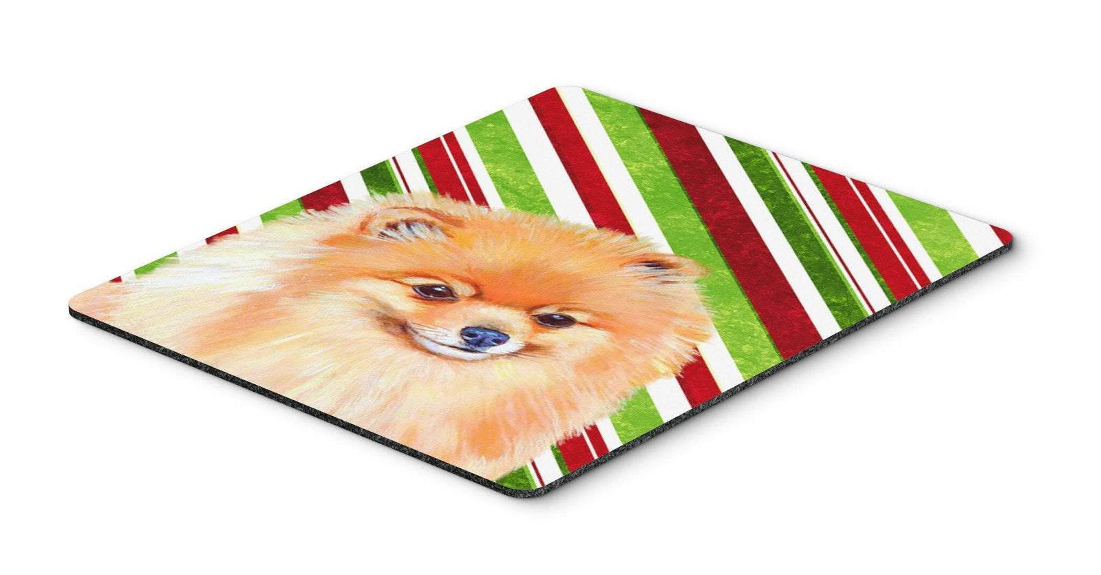 Pomeranian Candy Cane Holiday Christmas Mouse Pad, Hot Pad or Trivet by Caroline's Treasures