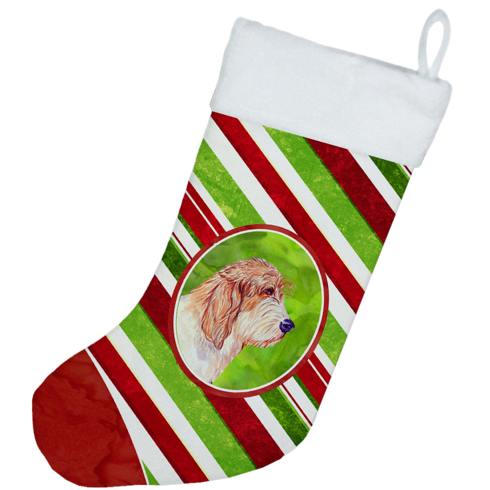 Petit Basset Griffon Vendeen Candy Cane Holiday Christmas Christmas Stocking  the-store.com.