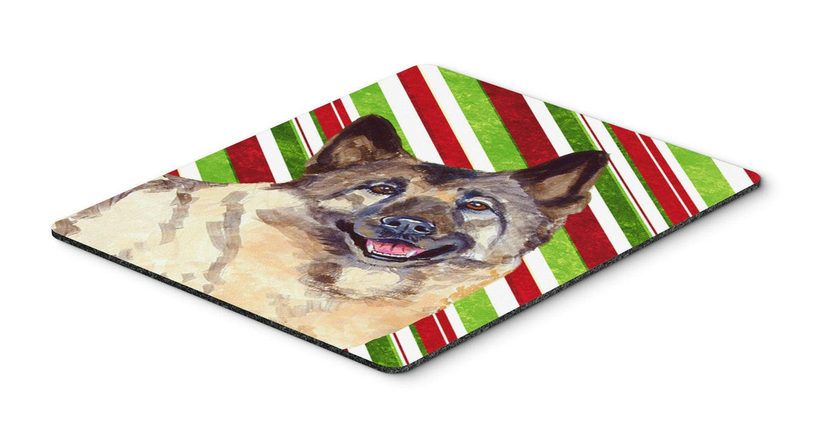 Norwegian Elkhound Candy Cane Holiday Christmas Mouse Pad, Hot Pad or Trivet by Caroline&#39;s Treasures