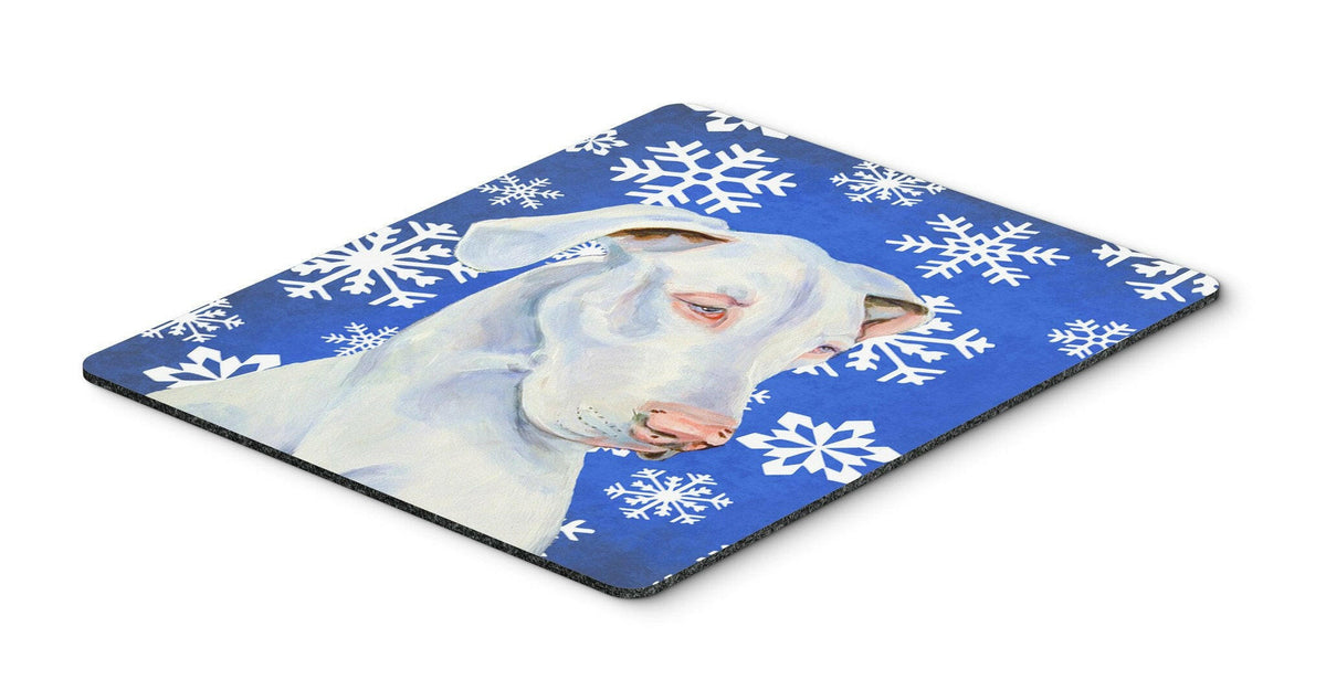 Great Dane Winter Snowflakes Holiday Mouse Pad, Hot Pad or Trivet by Caroline&#39;s Treasures