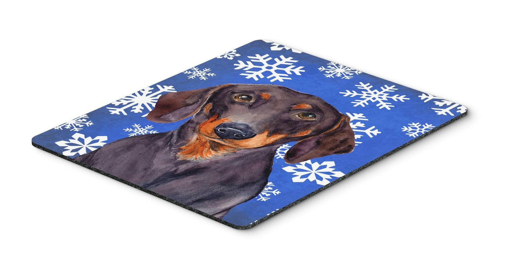 Dachshund Winter Snowflakes Holiday Mouse Pad, Hot Pad or Trivet by Caroline's Treasures